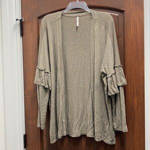 Light cardigan with frill detailing